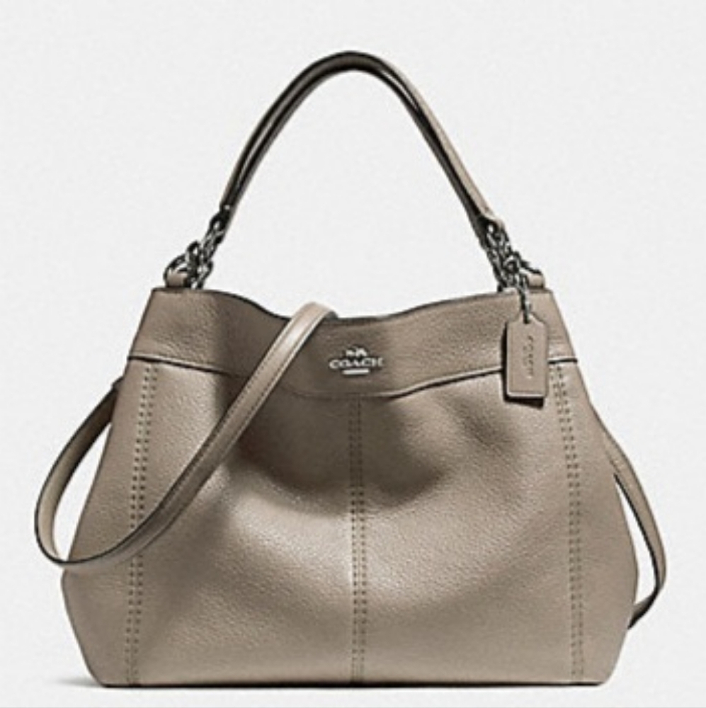 COACH Lexy shoulder bag in refined natural pebble leather